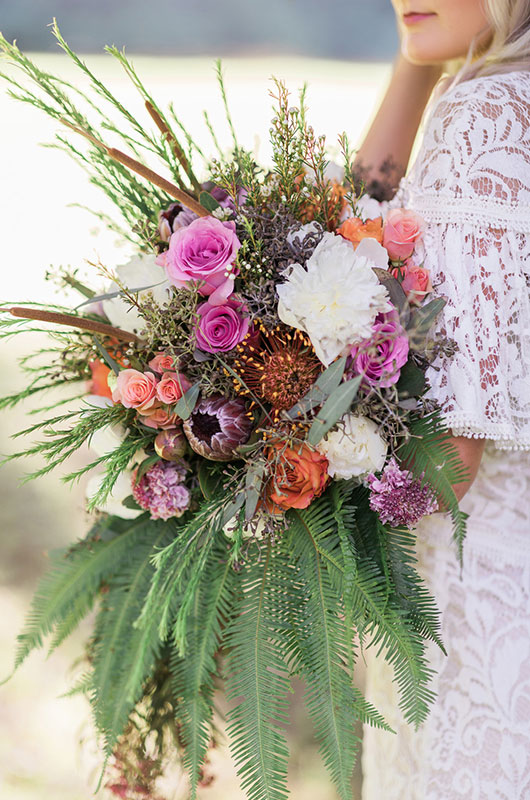 Kitten Bridal Shoot Bouquet Closeup