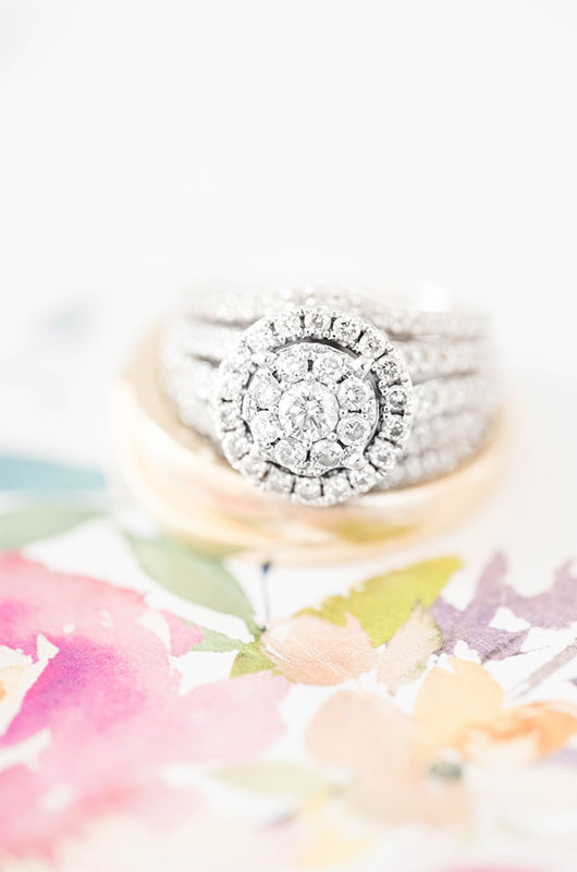 Pastel And Watercolor Styled Shoot Ring Closeup