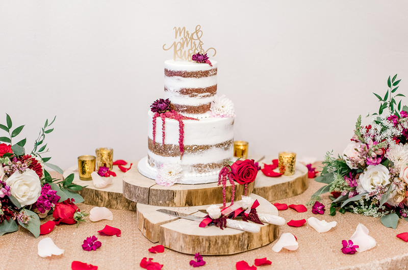 Pretty Pink Wedding Inspiration Cake