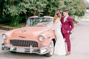 Pretty Pink Wedding Inspiration Car