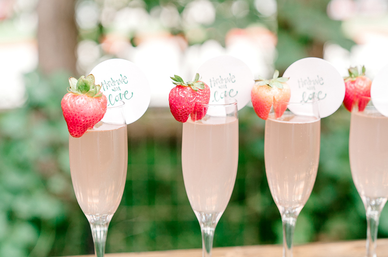 Pretty Pink Wedding Inspiration Drinks