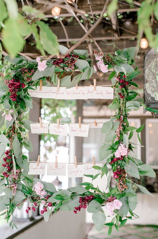 Pretty Pink Wedding Inspiration Escort Cards