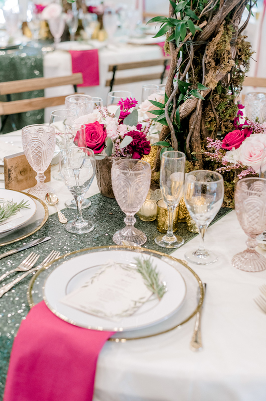 Pretty Pink Wedding Inspiration Table