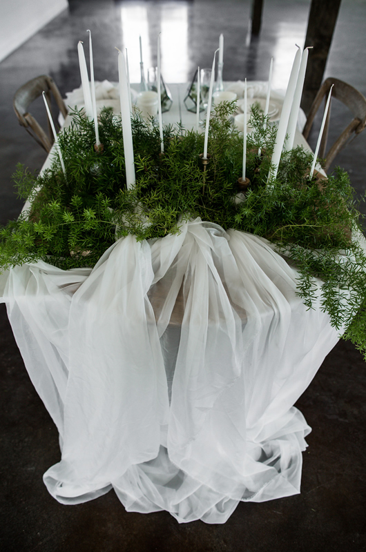 Textures In White Taper Candles