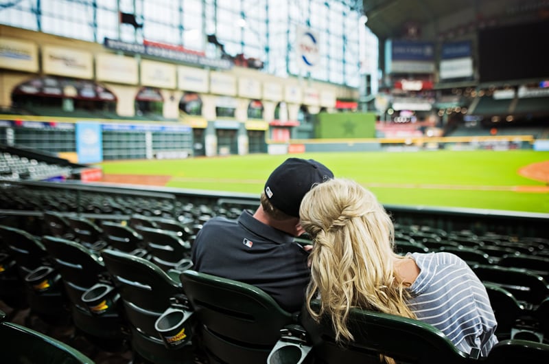 A Baseball Themed Engagement