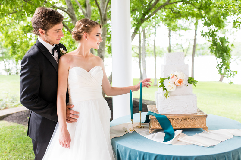 Formal Southern Wedding Inspriation Cake