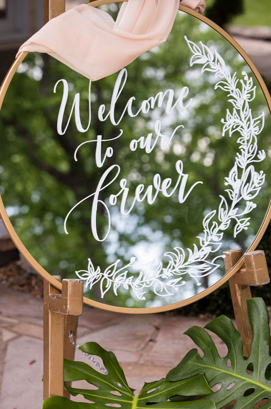 Formal Southern Wedding Inspriation Welcome Sign