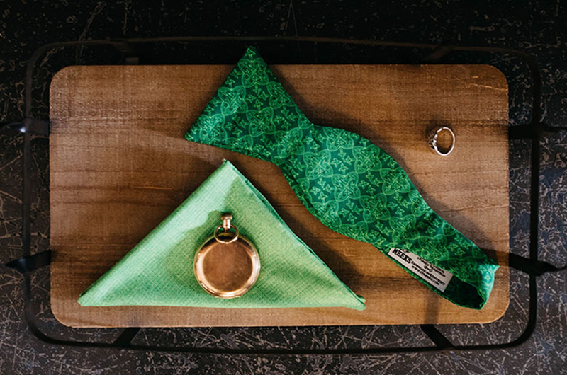 St Patricks Day Wedding Inspiration Bowtie