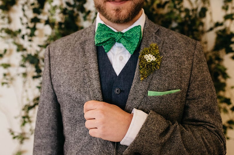 St Patricks Day Wedding Inspiration Groom