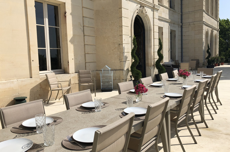 A Royal Romance At Chateau Fengari Outside Dining