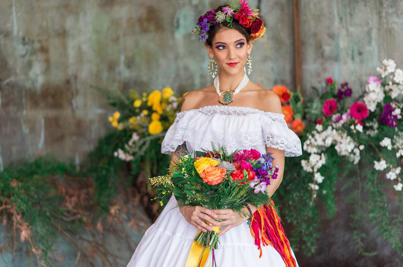 Cinco De Mayo Wedding Inspiration Reception Bride