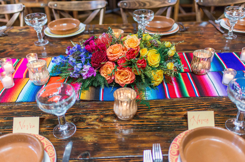 Cinco De Mayo Wedding Inspiration Reception Table