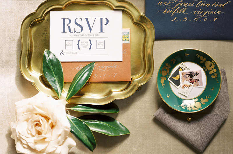 Masculine Invitation RSVP 