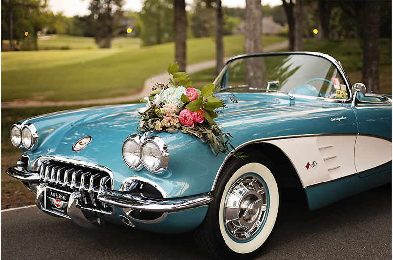 Memphis Spring Shoot Car And Bouquet