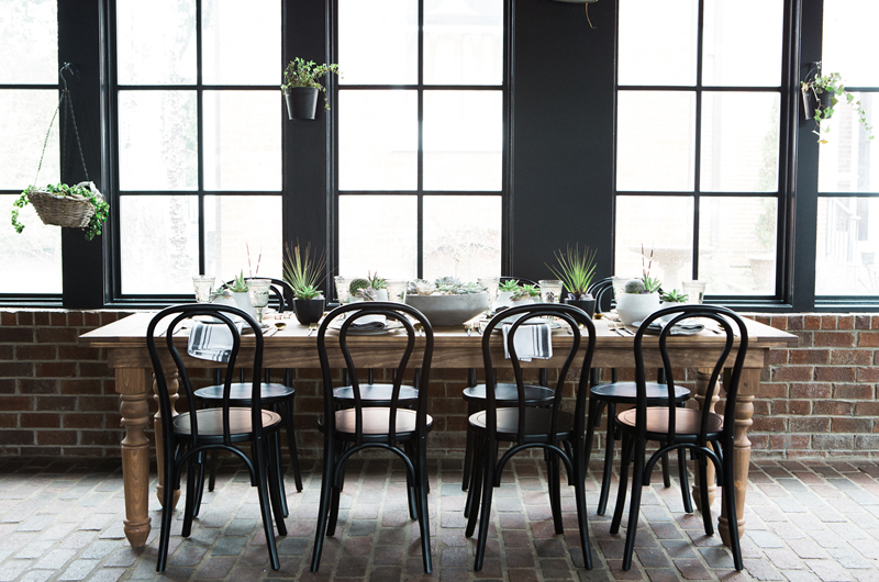 Minimal Organic Wedding Details Table