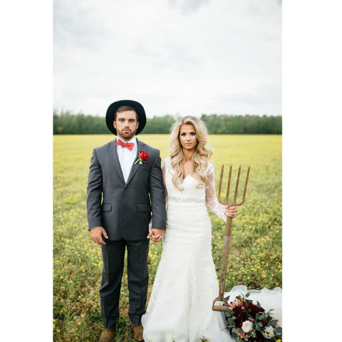 Ryne And Catrina American Gothic Pose