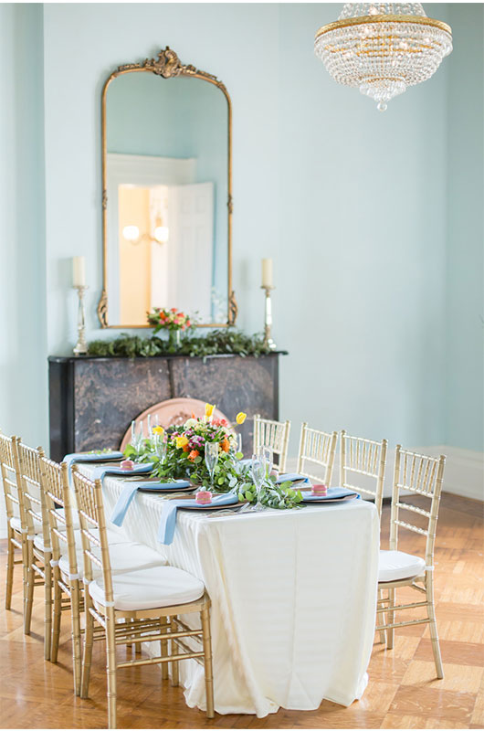 Smith And Rickert Table And Chandelier