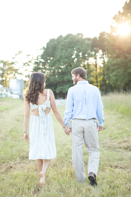 Summertime Engagement Session Inspiration Walking Away