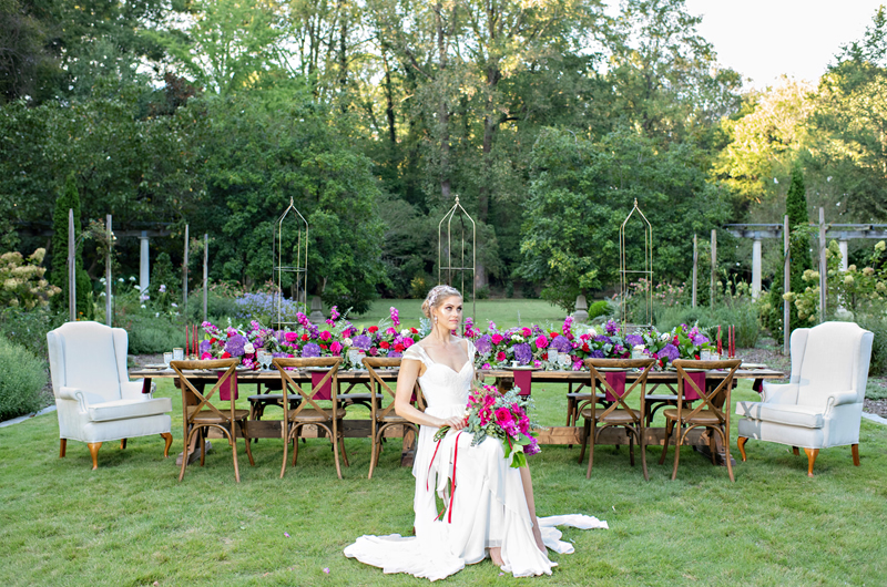 Vintage Garden Glam Wedding Inspiration Bride