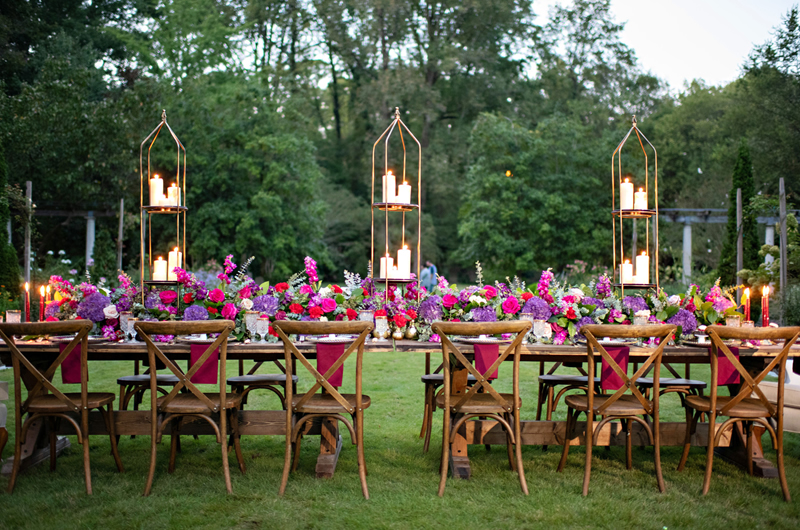 Vintage Garden Glam Wedding Inspiration Table 2