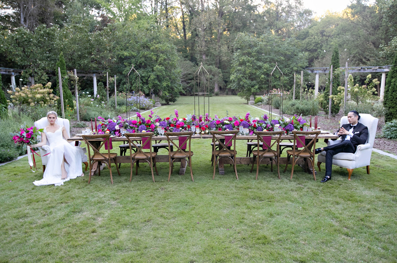 Vintage Garden Glam Wedding Inspiration Table