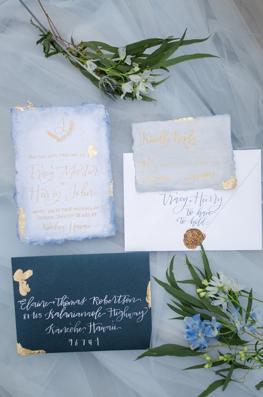 Vision In Blue Invitations