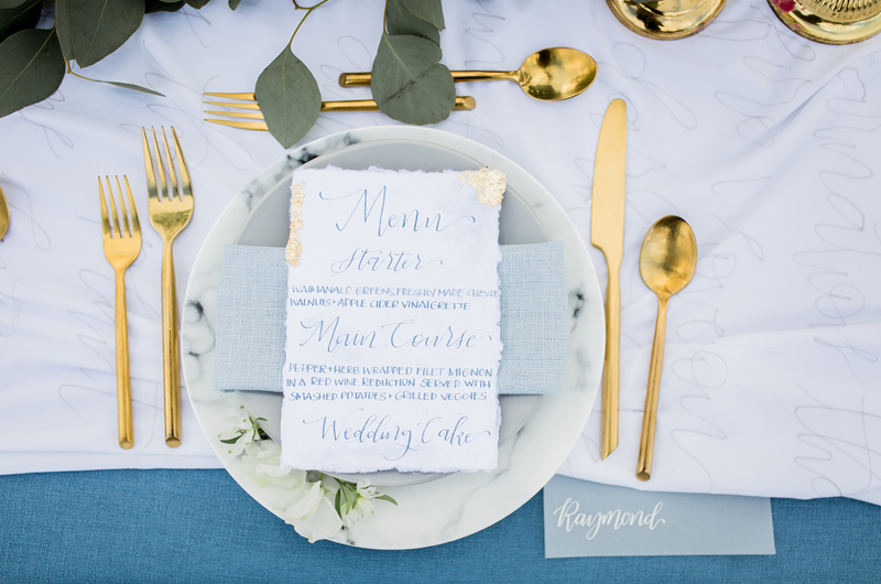 Vision In Blue Table Setting