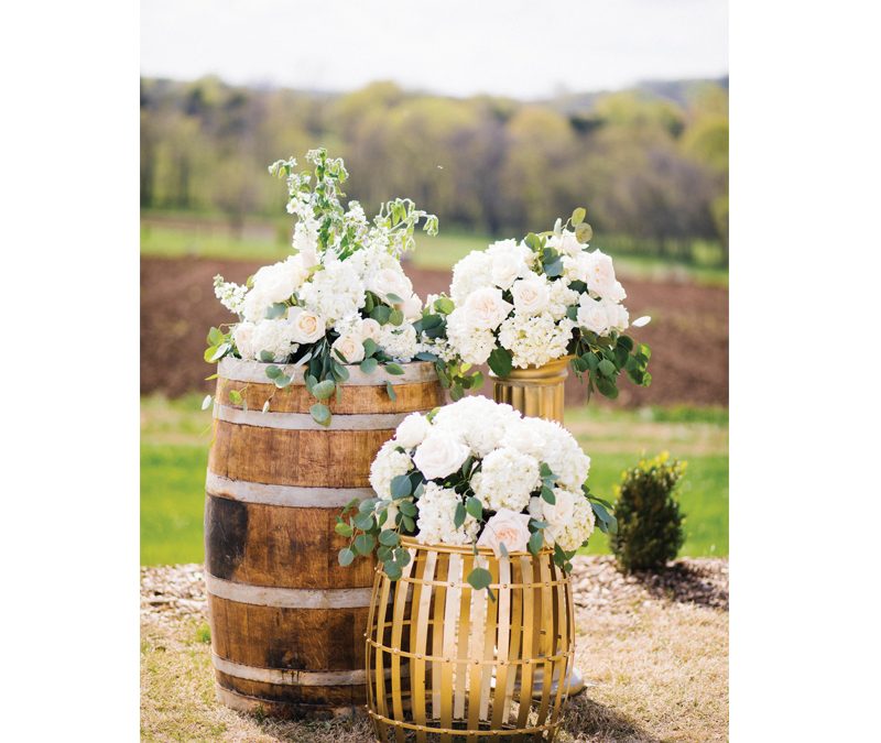 Modern Farmland Wedding Cask