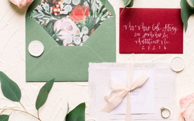 Red and Green Wedding Inspiration