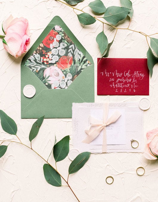 Red and Green Wedding Inspiration