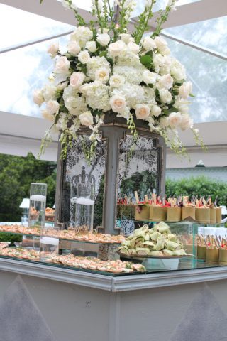 Fresh Cut Catering and Floral Serving Line