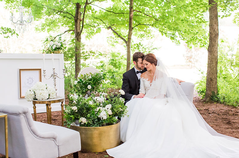 A Beautiful Cumberland House Styled Shoot Couple Sitting Heads Down