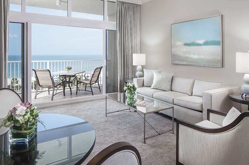 Marco Beach Ocean Resort, Marco Island, Florida Two Bedroom Suite Living Room