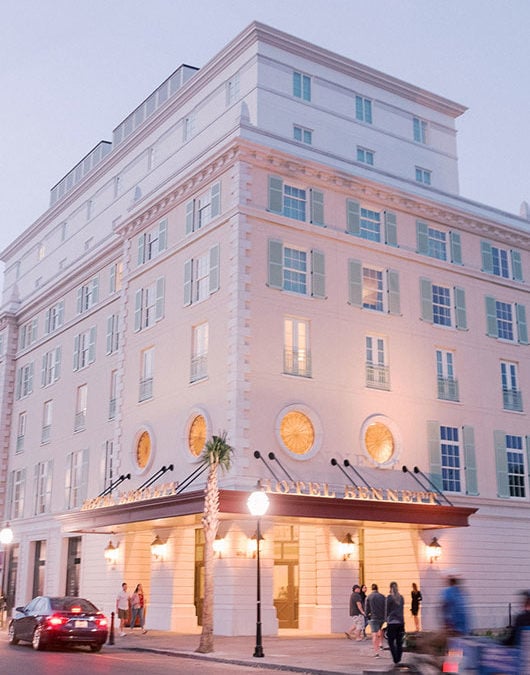 The First Real Weddings At Charlestons Hotel Bennet Make Their Debut Building Shot