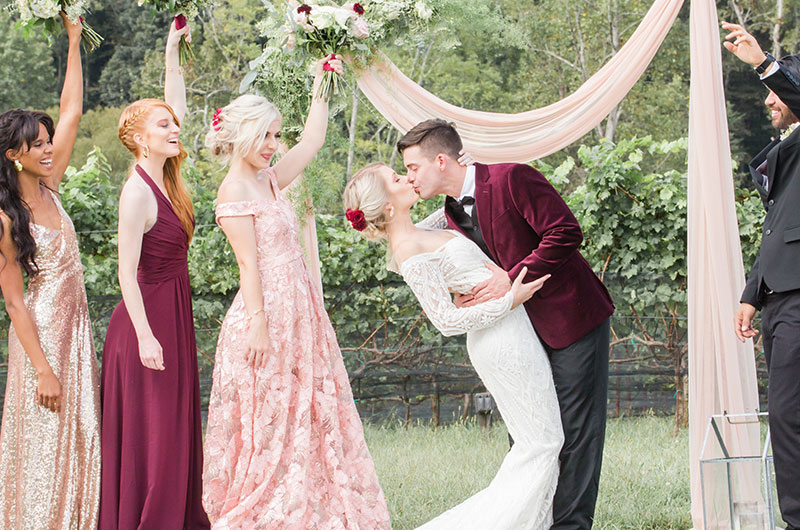 A Georgia Vineyard Romance Wedding Party