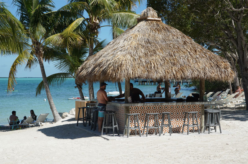 Bakers Cay Beach Tiki Bar Southern Bride