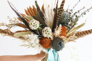 Afloral Says Give Your Fall Flowers The Refresh They Deserve Teel Boquet With Floral Accents