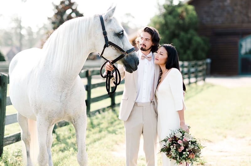 The Heart Races Styled Shoot: A Playful Take on Equestrian Bridal