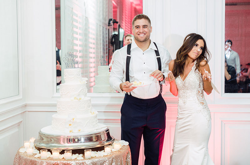 Derek Watts And Gabriella Cut The Cake