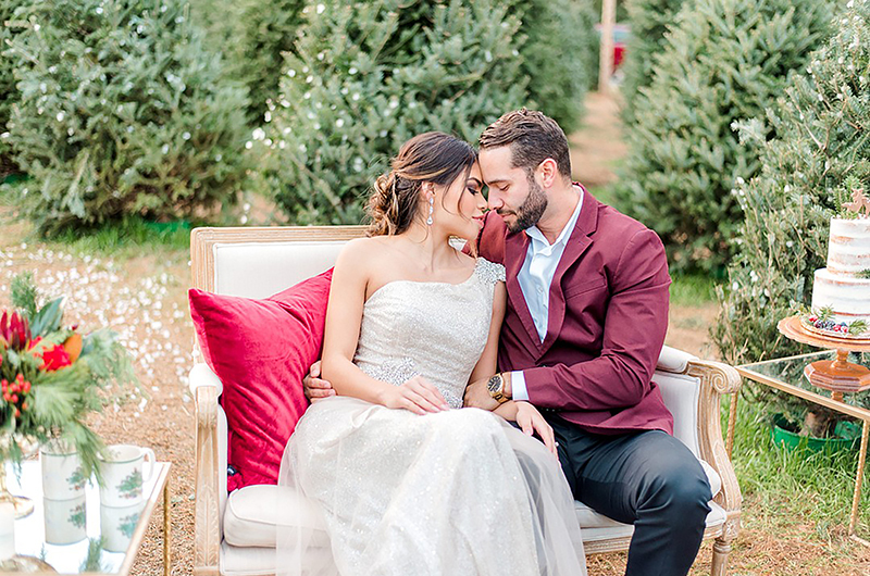 Dreamy Christmas Tree Styled Shoot