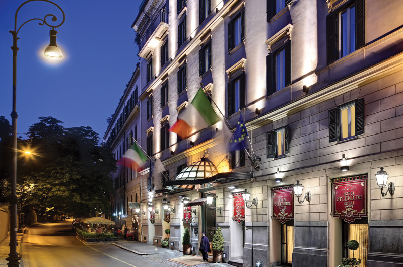 Hotel Splendide, Rome, Italy Front Entrance