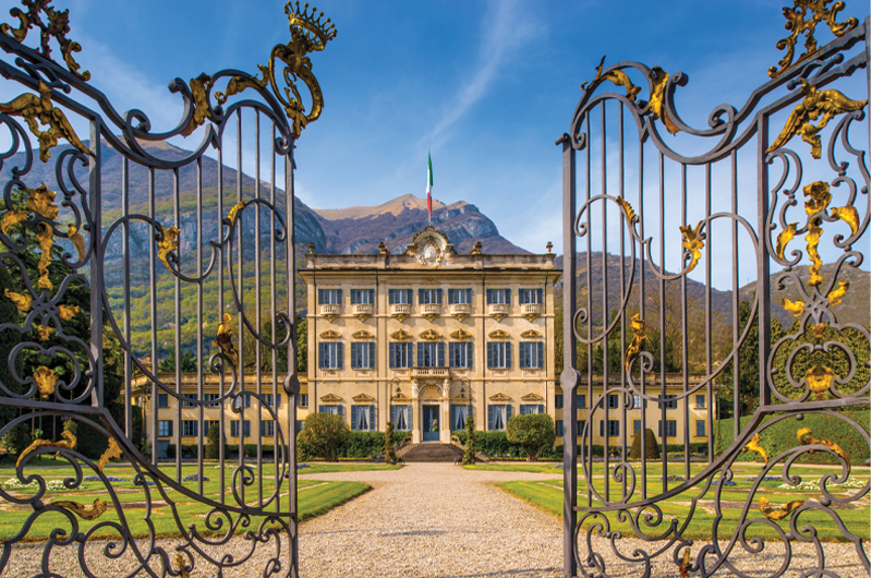 Lake Como Italy Dazzling Wedding Destination Promises A Lake Effect Glow Grand Hotel Tremezzo Entrance Gate View