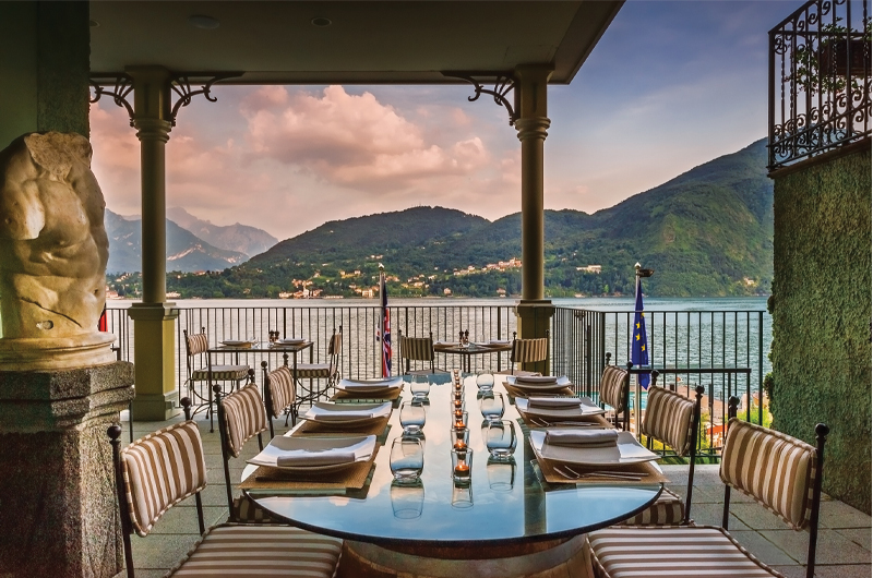 Lake Como Italy Dazzling Wedding Destination Promises A Lake Effect Glow Grand Hotel Tremezzo Outside Restauant