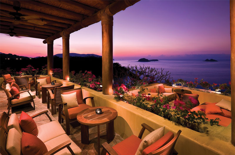 Cala Del Mar Ixtapa Zihuatenejo Mexico Terrace Bar