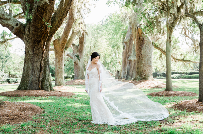 Dreamiest Costal Wedding In The Golden Isles Bride In The Enchanted Forest 