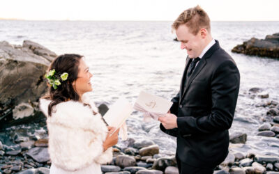 Portland Head Light is the Ultimate Backdrop for a Seasonal, Coastal Maine Elopement