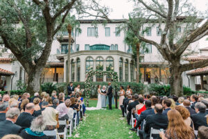 Tying The Knot On Sea Island, Georgia A Real Golden Isles Wedding Couple Saying Vows