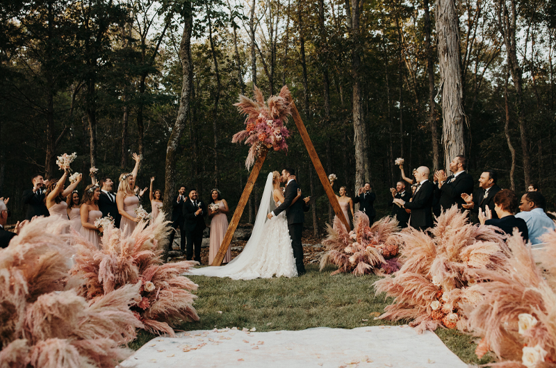 Winter/Spring 2020 Cover Couple Tyler Rich & Sabina Gadecki Tie the Knot at Saddle Woods Farm