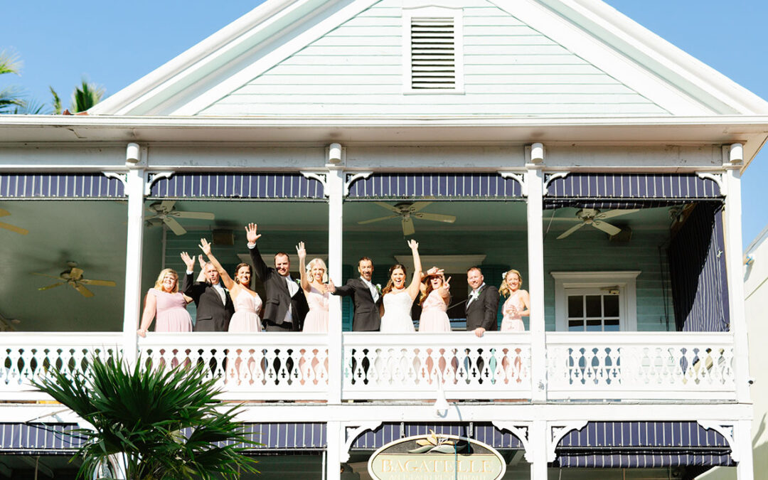 Historic Bagatelle Restaurant In Old Town Key West Florida Bridal Party