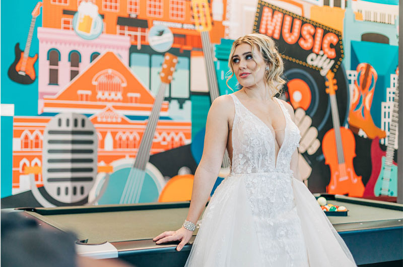 The Horton SoBro Bride With Colorful Background